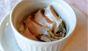 あわびの刺身・あわびのバター焼き